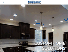 Tablet Screenshot of kobzahomebuilders.com